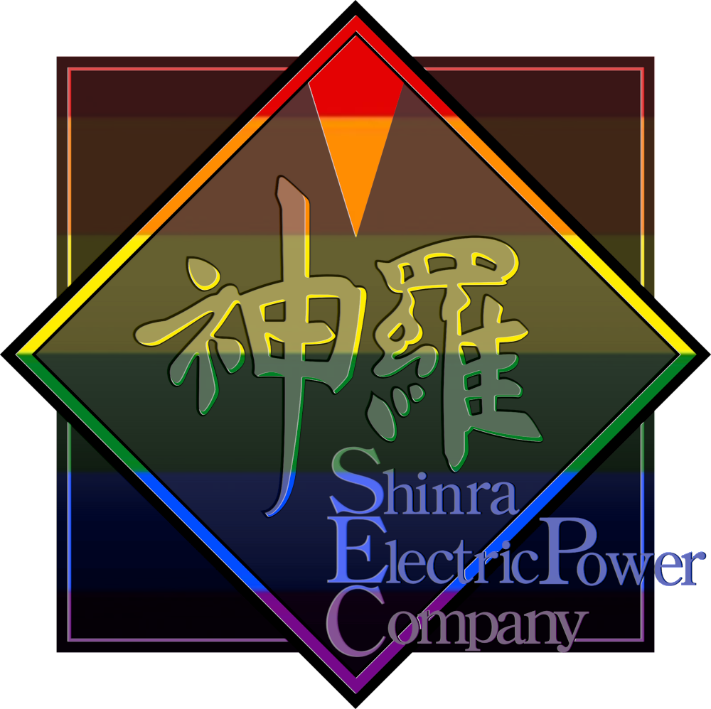 My attempt at a corporate pride logo for Shinra.
